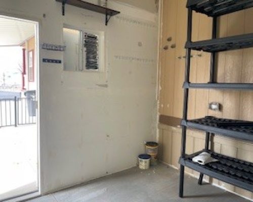 #2116 2 Large Storage Shed & shelving