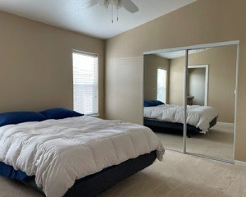 #2145 Master Bedroom With Mirrored Closet