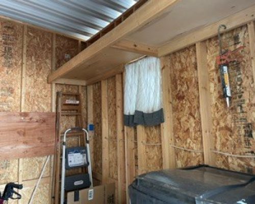 #2145 Shelving in Shed