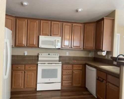 #2145 White appliances & Storage Cabinets
