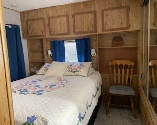 #62 Bedroom with cabinets& mirrored Closet doors